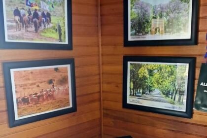 Fotógrafo Décio Marini conecta passado e presente em mostra fotográfica na Praça Getúlio Vargas, Alegrete.