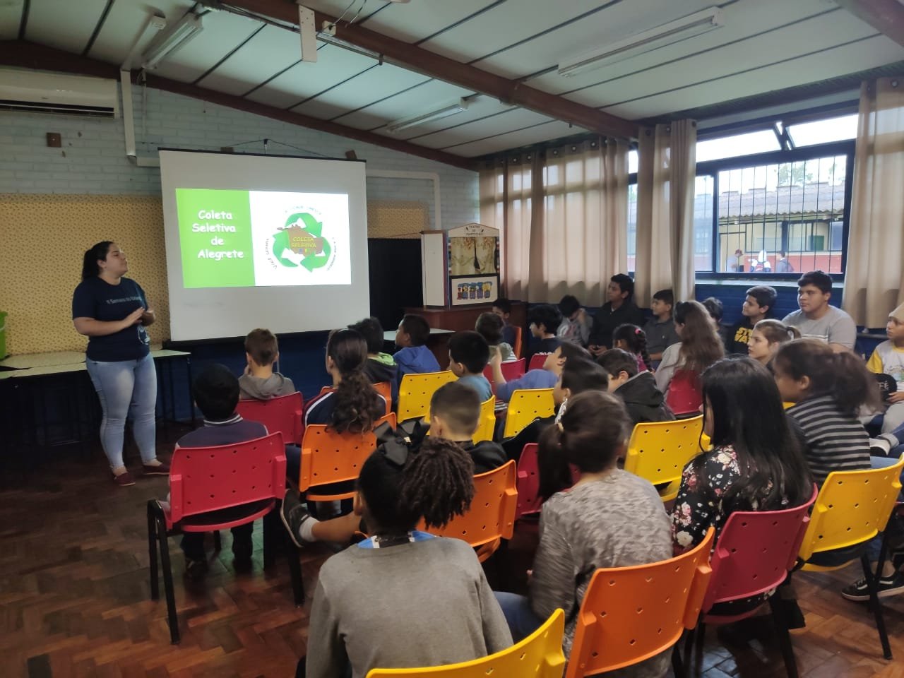 Mas bah, vivente de Alegrete! Escola José Bonifácio vira centro ambiental na Mini Cop Zona Sul.