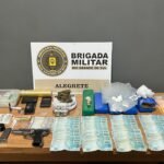 Em plena querência de Alegrete, um gaudério deu com os costados no xilindró depois de ser pilhado com drogas, simulacro e uma bolada que faria qualquer vivente arregalar os olhos