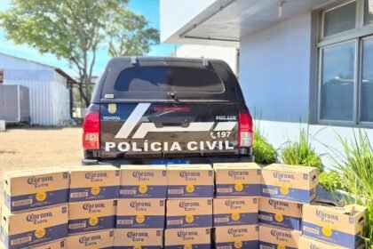 Na fronteira de Barra do Quaraí, vivente cruzou a divisa com mais cerveja nos bagageiros que água no Rio Uruguai