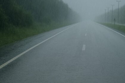 Motorista e paciente enfrentaram as águas da chuvarada entre Alegrete e São Sepé, mas saíram do entrevero sem arranhões graves