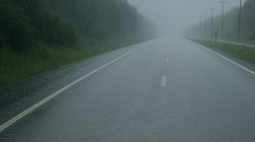Motorista e paciente enfrentaram as águas da chuvarada entre Alegrete e São Sepé, mas saíram do entrevero sem arranhões graves