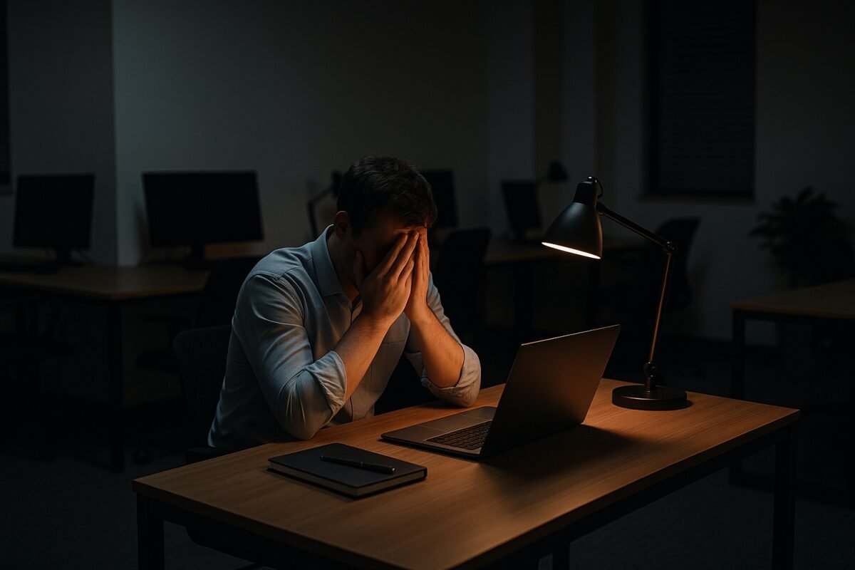 Nas terras onde o vento minuano açoita forte, uma nova tempestade silenciosa castiga os viventes: o esgotamento profissional que deixa o trabalhador mais cansado que tropeiro em fim de jornada