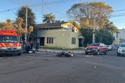 Cruzamento virou palco de transtorno no coração de Alegrete, deixando a gurizada da Guarda Municipal a postos para ordenar o rebuliço
