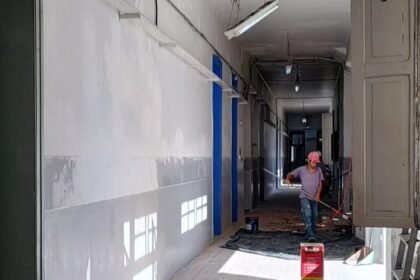 Nem o temporal foi capaz de frear os trabalhos no prédio quase centenário que é xodó dos alegretenses - investimento de 3 milhões vai devolver brilho à joia da Avenida Freitas Valle