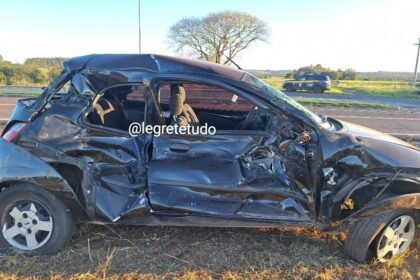 No trevo do Pórtico, nossa querência alegretense foi palco de um causo que fez até os cuscos se assustarem com o barulho do impacto