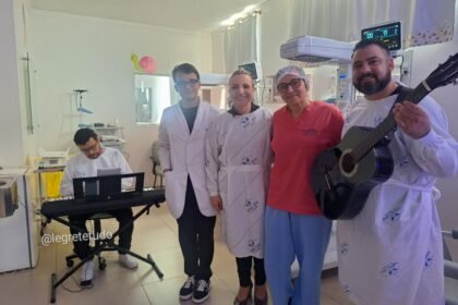 Na Santa Casa de Alegrete, uma iniciativa pioneira transforma o som em remédio para a alma dos guris recém-chegados ao nosso pago