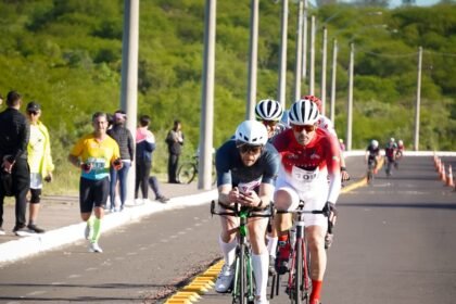 Buenas! Nosso pago virou arena de superação com viventes de oito cidades disputando a corrida e pedalada às margens do Arroio Regalado