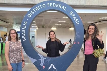 Três guerreiras alegretenses tropeiaram até a capital federal para debater os direitos das mulheres num encontro que reúne mais de 4 mil participantes de todo o Brasil