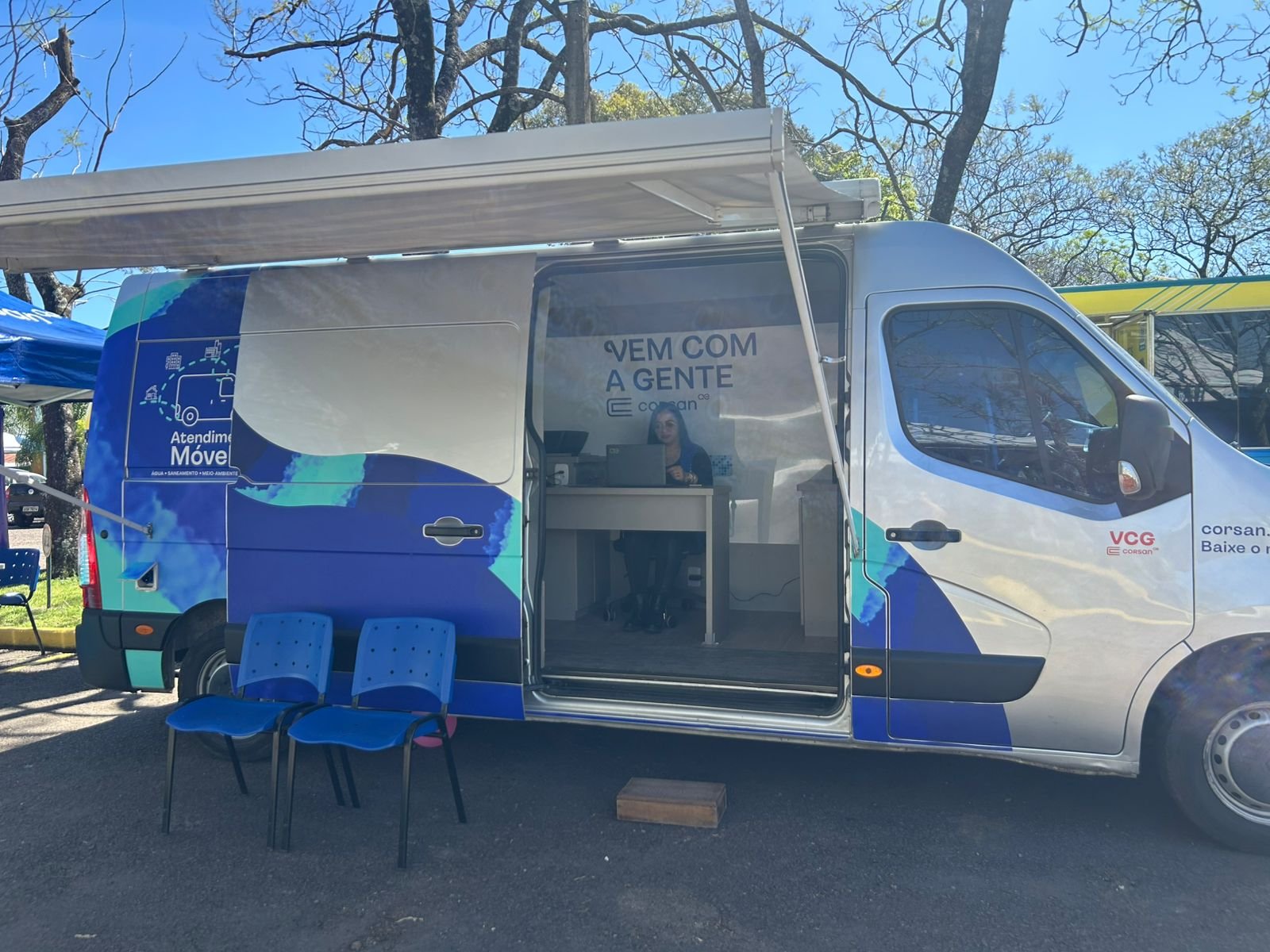 Buenas! Como mateada em tarde de domingo, a Corsan chega pertinho do povo durante a 83ª Exposição Agropecuária, oferecendo serviços completos sem precisar se bandear pela cidade